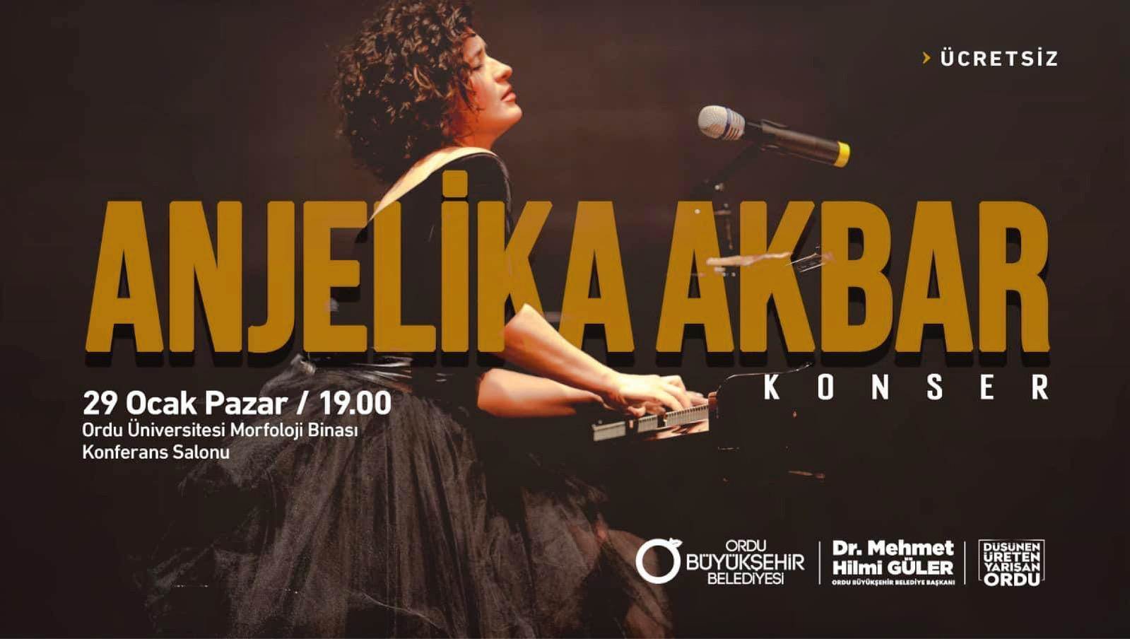 PİYANONUN KRALİÇESİ ANJELİKA AKBAR ORDU’DA